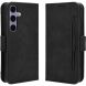 Чехол-книжка с кармашками Deexe Wallet Stand для Samsung Galaxy S26 FE - Black. Фото 1 из 15