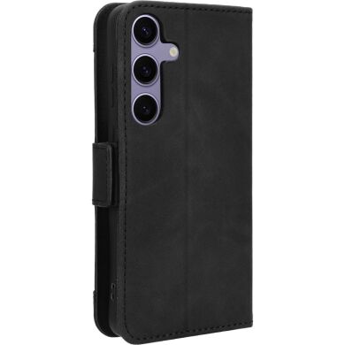 Чехол-книжка с кармашками Deexe Wallet Stand для Samsung Galaxy S26 FE - Black