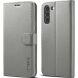 Чехол LC.IMEEKE Wallet Case для Samsung Galaxy S21 FE (G990) - Grey. Фото 1 из 10