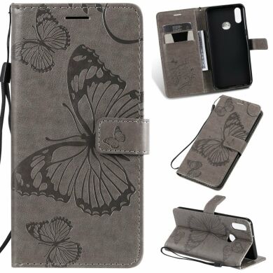 Чехол UniCase Butterfly Pattern для Samsung Galaxy A10s (A107) - Grey