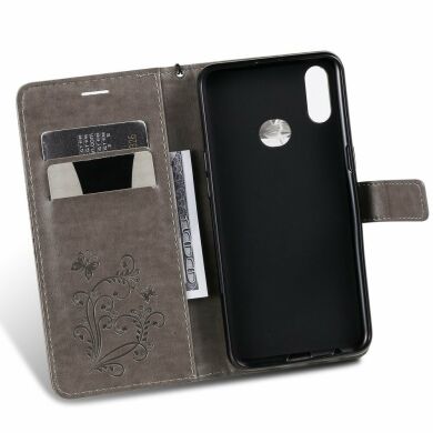 Чехол UniCase Butterfly Pattern для Samsung Galaxy A10s (A107) - Grey