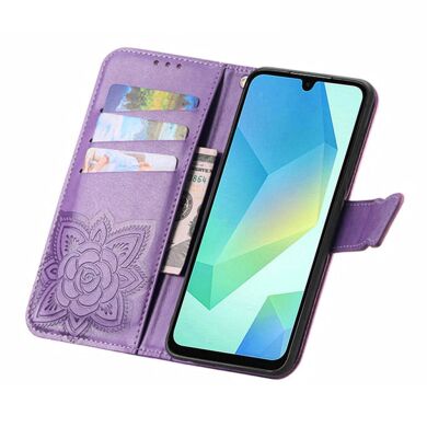 Чохол UniCase Butterfly Pattern для Samsung Galaxy A57 (A576) - Light Purple