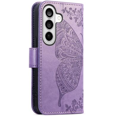 Чохол UniCase Butterfly Pattern для Samsung Galaxy A57 (A576) - Light Purple