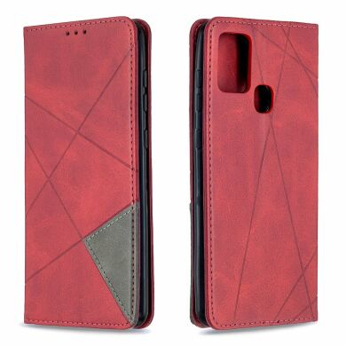 Чехол UniCase Geometric Pattern для Samsung Galaxy A21s (A217) - Red