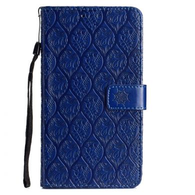 Чехол UniCase Leaf Wallet для Samsung Galaxy J4 2018 (J400) - Dark Blue