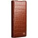 Шкіряний чохол QIALINO Croco Case для Samsung Galaxy Fold 6 - Brown