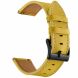 Кожаный ремешок Deexe Classic для часов с шириной крепления 20мм - Yellow. Фото 4 из 7