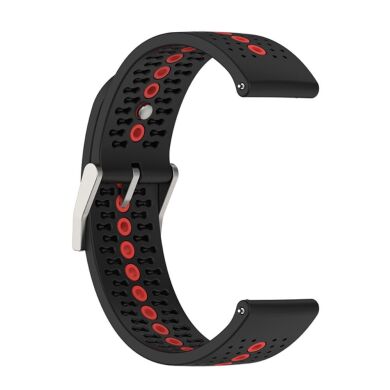 Ремешок Deexe Sport Style для часов с шириной крепления 22 мм - Black / Orange