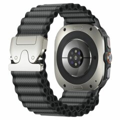 Ремінець Reframe Ripple Pattern для Samsung Galaxy Watch Ultra (47mm) / Ultra (2025) - Dark Grey