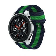Ремешок UniCase Nylon для Samsung Galaxy Watch 46mm / Watch 3 45mm / Gear S3 - Blue / Green