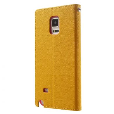 Чохол Mercury Cross Series для Samsung Galaxy Note 4 (N910), Жовтий