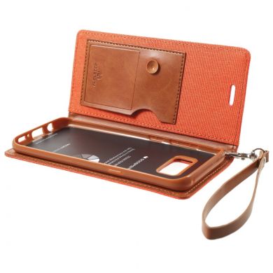 Чехол-книжка MERCURY Canvas Wallet для Samsung Galaxy S8 (G950) - Orange