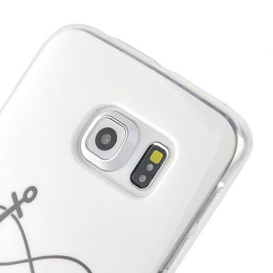 Силиконовая накладка Deexe Life Style для Samsung Galaxy S6 edge (G925) - Refuse to Sink