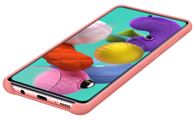 Силиконовый чехол Silicone Cover для Samsung Galaxy A51 (А515) EF-PA515TPEGRU - Pink