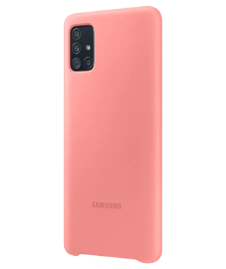 Силіконовий чохол Silicone Cover для Samsung Galaxy A51 (А515) EF-PA515TPEGRU - Pink