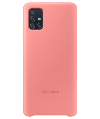 Силиконовый чехол Silicone Cover для Samsung Galaxy A51 (А515) EF-PA515TPEGRU - Pink
