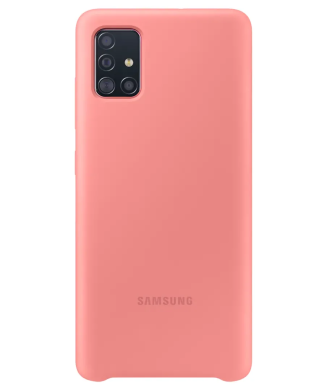 Силиконовый чехол Silicone Cover для Samsung Galaxy A51 (А515) EF-PA515TPEGRU - Pink