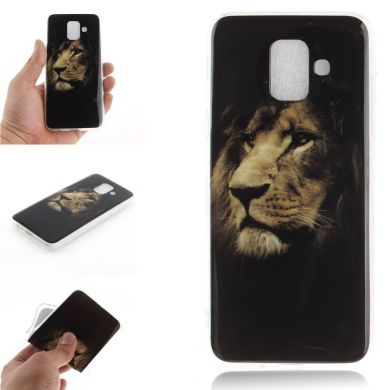 Силиконовый (TPU) чехол Deexe Life Style для Samsung Galaxy A6 2018 (A600) - Desperate Lion