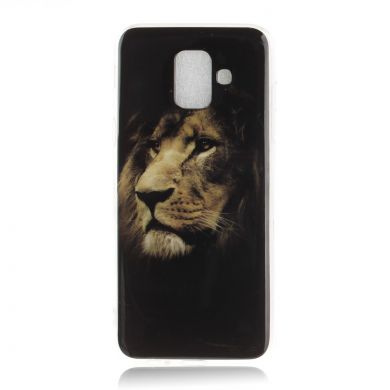 Силиконовый (TPU) чехол Deexe Life Style для Samsung Galaxy A6 2018 (A600) - Desperate Lion