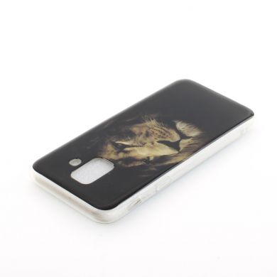 Силиконовый (TPU) чехол Deexe Life Style для Samsung Galaxy A6 2018 (A600) - Desperate Lion