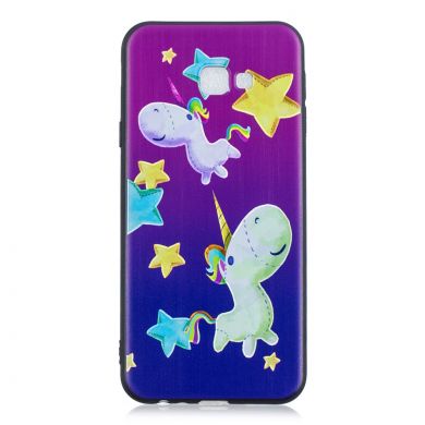 Силіконовий (TPU) чохол Deexe Life Style для Samsung Galaxy J4+ (J415) - Star and Unicorn