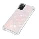 Силиконовый (TPU) чехол Deexe Liquid Glitter для Samsung Galaxy A03s (A037) - Silver Pink Stars. Фото 4 из 7