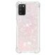 Силіконовий (TPU) чохол Deexe Liquid Glitter для Samsung Galaxy A03s (A037) - Silver Pink Stars