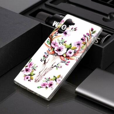 Силіконовий (TPU) чохол Deexe LumiCase для Samsung Galaxy Note 10 (N970) - Flowered Elk