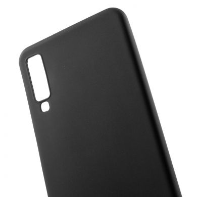 Силиконовый (TPU) чехол Deexe Matte Case для Samsung Galaxy A7 2018 (A750) - Black
