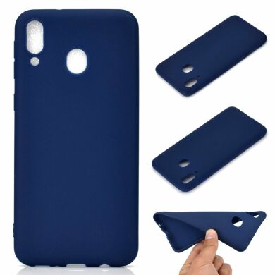 Силиконовый (TPU) чехол Deexe Matte Case для Samsung Galaxy M20 (M205) - Dark Blue