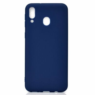Силиконовый (TPU) чехол Deexe Matte Case для Samsung Galaxy M20 (M205) - Dark Blue