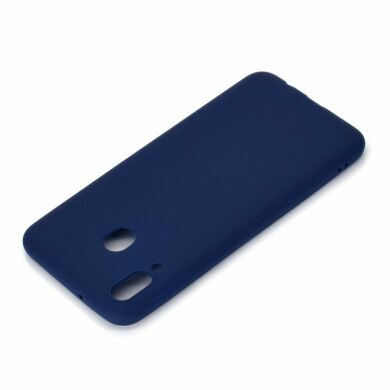Силиконовый (TPU) чехол Deexe Matte Case для Samsung Galaxy M20 (M205) - Dark Blue