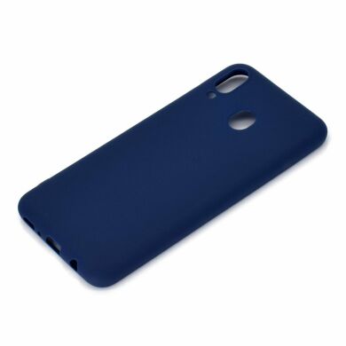 Силиконовый (TPU) чехол Deexe Matte Case для Samsung Galaxy M20 (M205) - Dark Blue