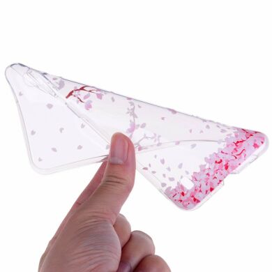 Силіконовий (TPU) чохол Deexe Pretty Glossy для Samsung Galaxy A10 (A105) - Falling Petals