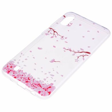 Силіконовий (TPU) чохол Deexe Pretty Glossy для Samsung Galaxy A10 (A105) - Falling Petals