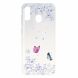 Силіконовий (TPU) чохол Deexe Pretty Glossy для Samsung Galaxy A30 (A305), Butterfly and Flower
