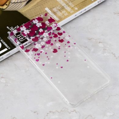 Силиконовый (TPU) чехол Deexe Pretty Glossy для Samsung Galaxy A7 2018 (A750) - Hearts
