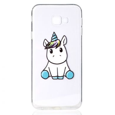 Силиконовый (TPU) чехол Deexe Pretty Glossy для Samsung Galaxy J4+ (J415) - Adorable Unicorn