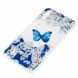 Силіконовий (TPU) чохол Deexe Pretty Glossy для Samsung Galaxy M10 (M105) - Butterfly and White Flowers