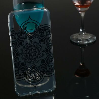 Силіконовий (TPU) чохол Deexe Pretty Glossy для Samsung Galaxy M20 (M205) - Henna Flower