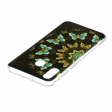 Силиконовый (TPU) чехол Deexe Pretty Glossy для Samsung Galaxy M20 - Colorized Butterfly