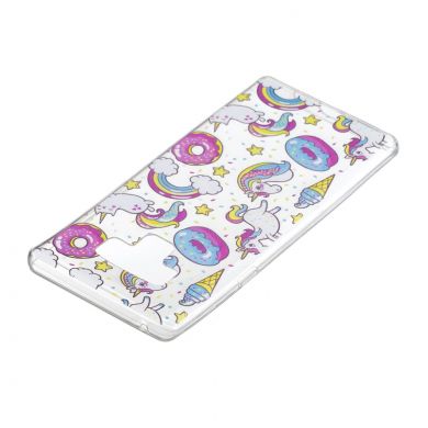 Силіконовий (TPU) чохол Deexe Pretty Glossy для Samsung Galaxy Note 9 (N960) - Doughnuts and Unicorns