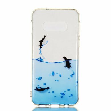 Силіконовий (TPU) чохол Deexe Pretty Glossy для Samsung Galaxy S10e (G970) - Penguin