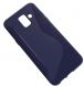 Силиконовый (TPU) чехол Deexe S Line для Samsung Galaxy A6 2018 (A600) - Dark Blue. Фото 2 из 2