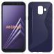 Силиконовый (TPU) чехол Deexe S Line для Samsung Galaxy A6 2018 (A600) - Dark Blue. Фото 1 из 2