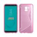 Силиконовый (TPU) чехол Deexe S Line для Samsung Galaxy J6 2018 (J600) - Pink. Фото 1 из 2