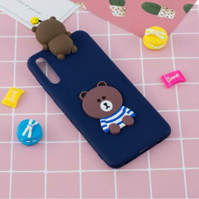 Силіконовий (TPU) чохол UniCase 3D Cartoon Pattern для Samsung Galaxy A50 (A505) / A30s (A307) / A50s (A507) - Bear Pattern
