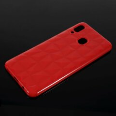 Силіконовий (TPU) чохол UniCase 3D Diamond Grain для Samsung Galaxy A30 (A305), Red