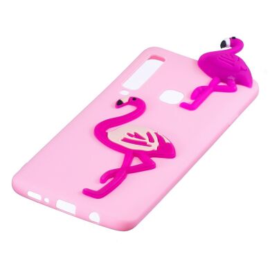 Силиконовый (TPU) чехол UniCase 3D Pattern для Samsung Galaxy A7 2018 (A750) - Flamingo