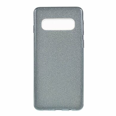 Силіконовий (TPU) чохол UniCase Glitter Cover для Samsung Galaxy S10 (G973) - Black